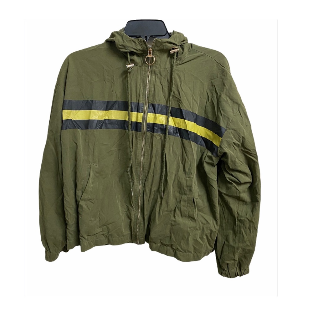 Forever 21 Green Olive striped Jacket